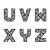 vector real maze alphabet font letters - part 4