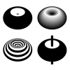 magnetic field toroid black symbol vector