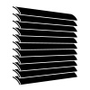 venetian blinds black symbol vector