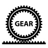 rack pinion spur gear wheel symbol vector