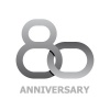 80 years anniversary symbol vector