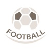football ball brown icon symbol vector